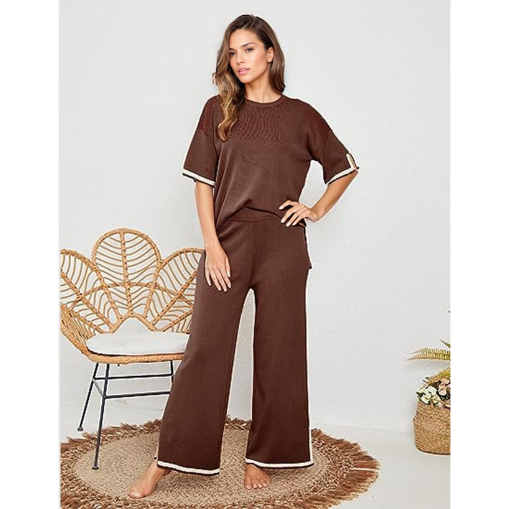 Gabriella Grace Knit Lounge Set (Short Sleeve)