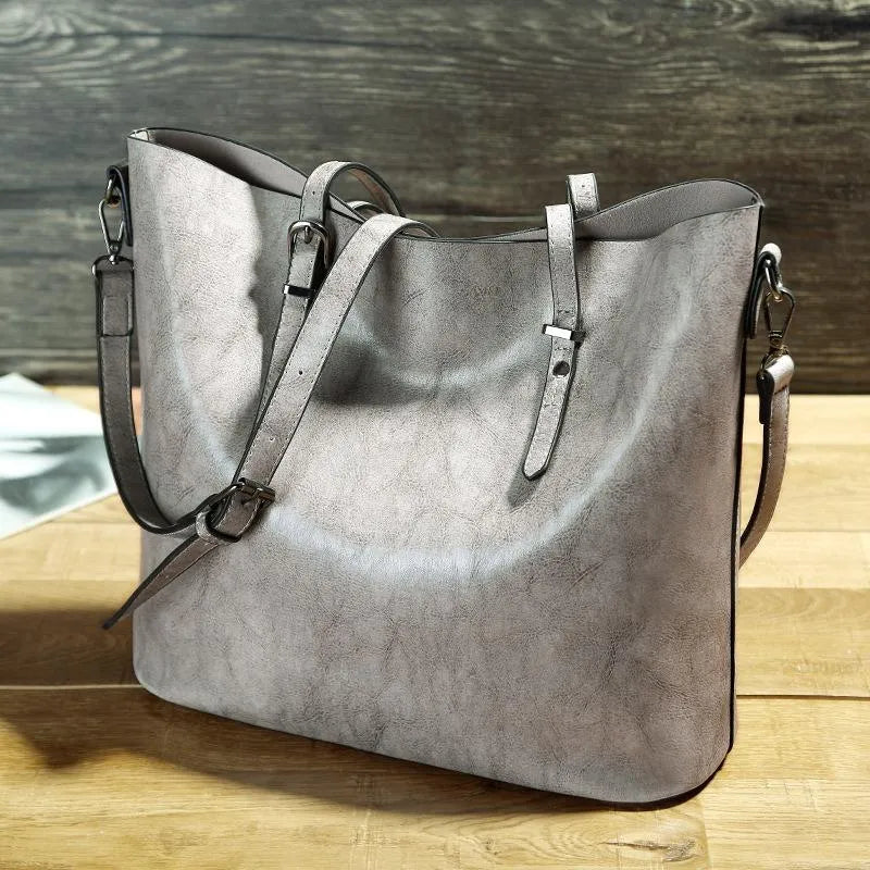 Noreen | Vintage leather shoulder handbag