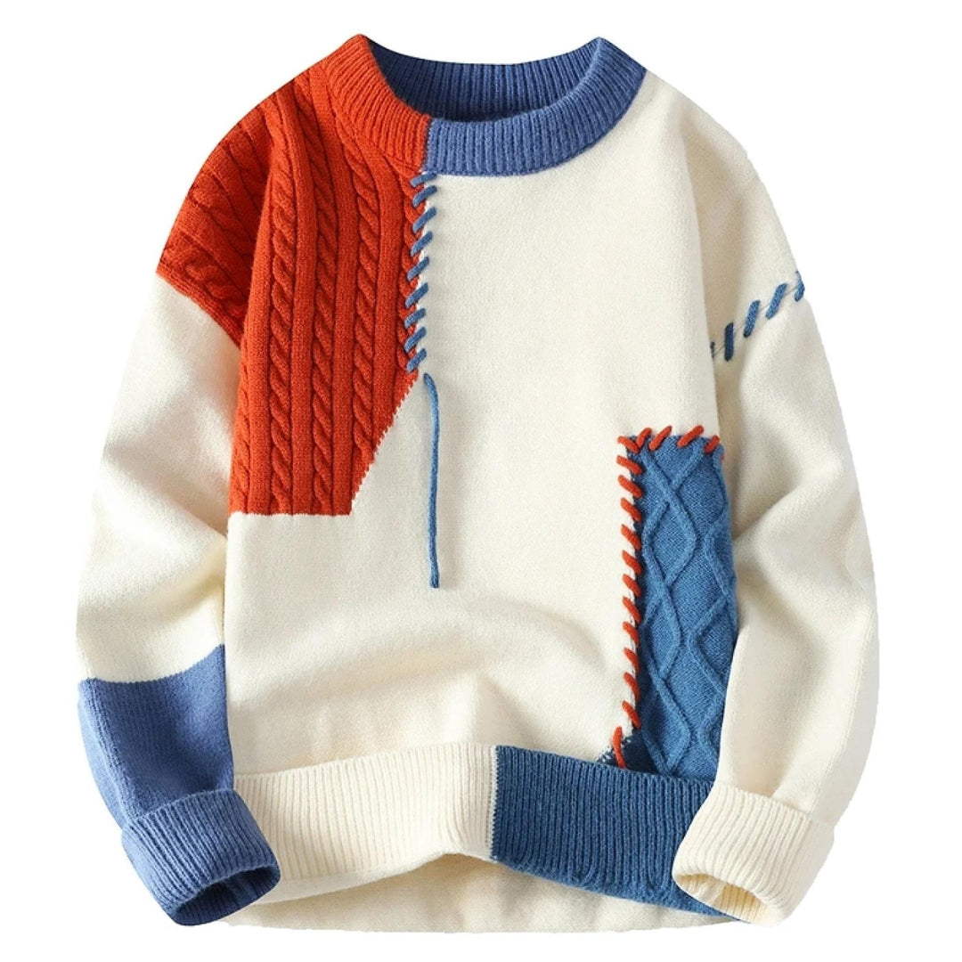 Levin | Patchwork Stylish Sweater