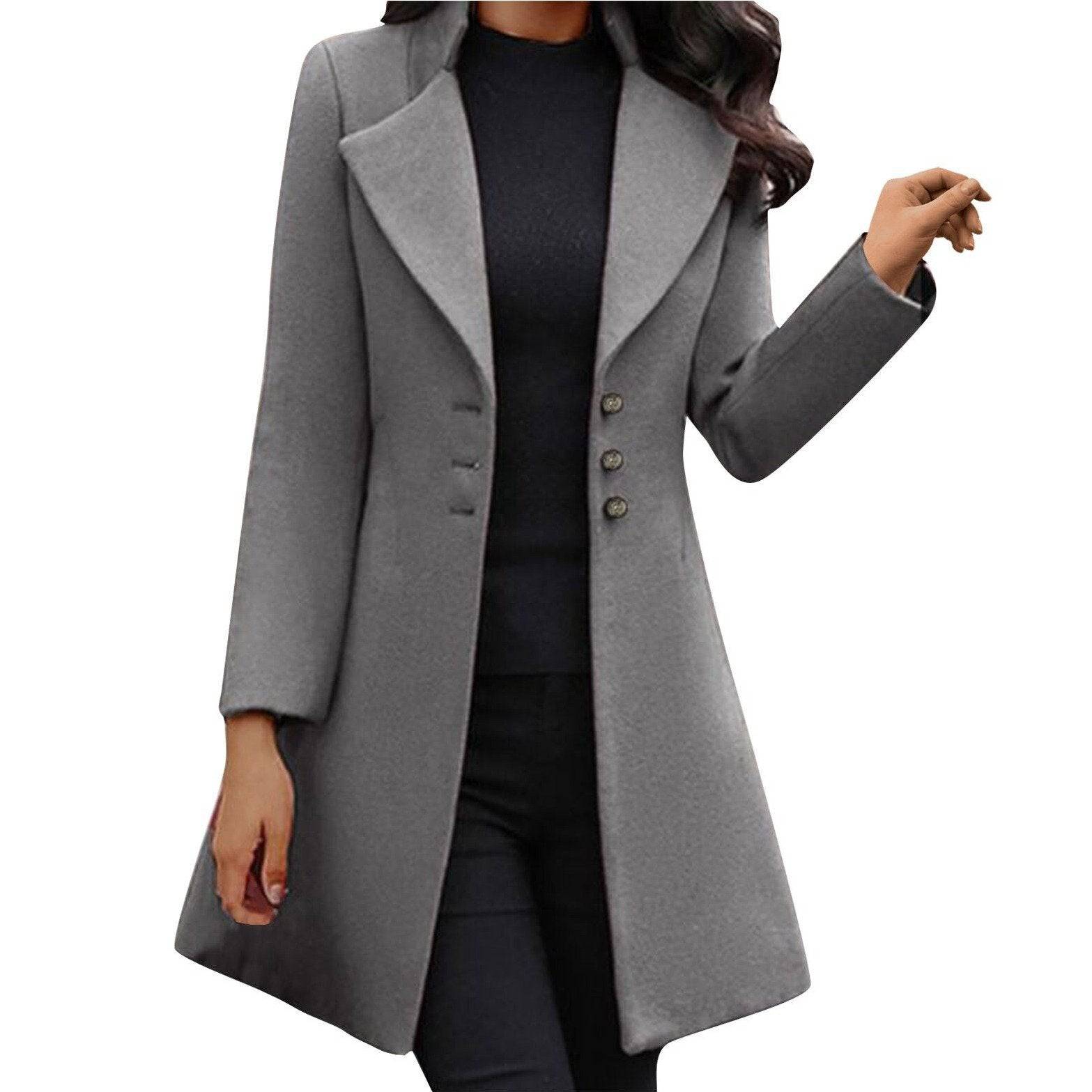 Carla™ - Elegant Prestige Wool Coat