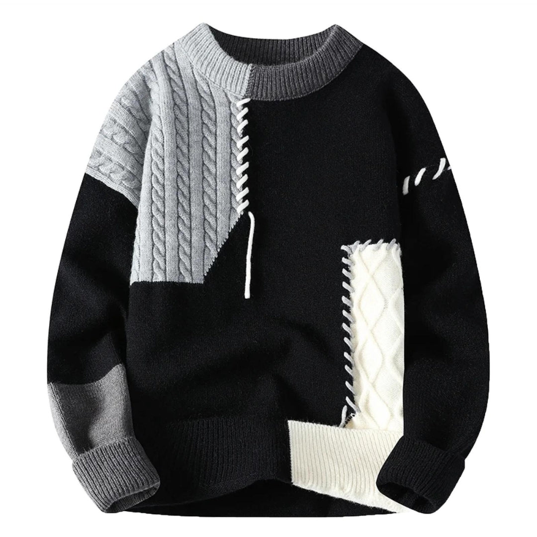 Levin | Patchwork Stylish Sweater