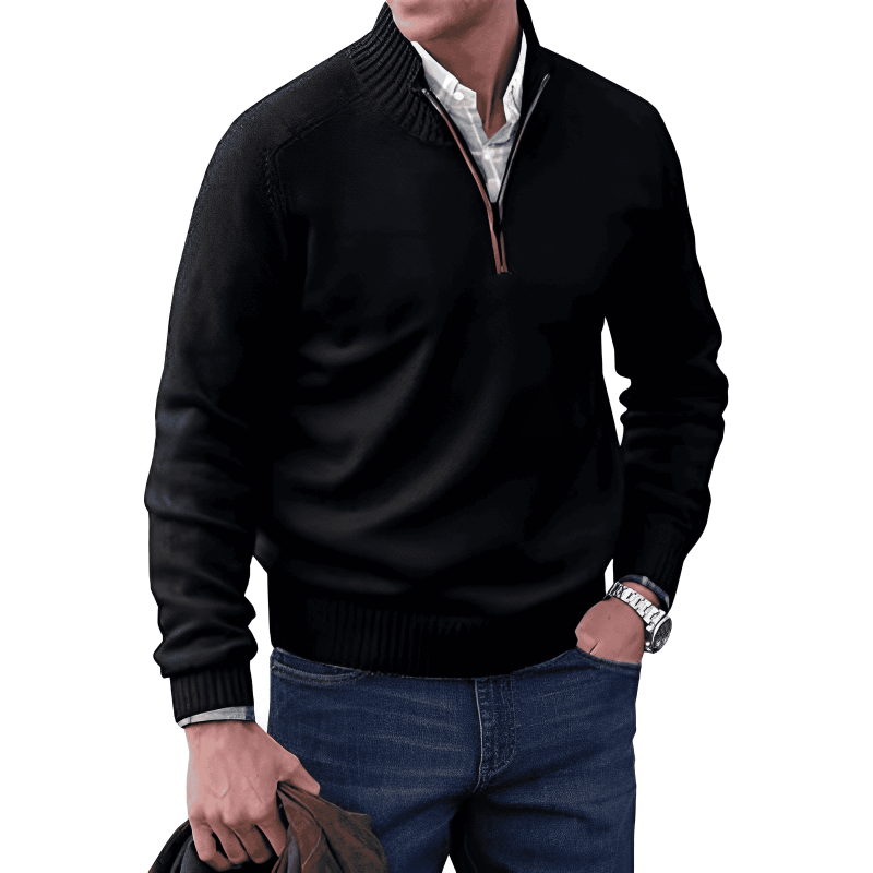 David | Elegant zippered sweater