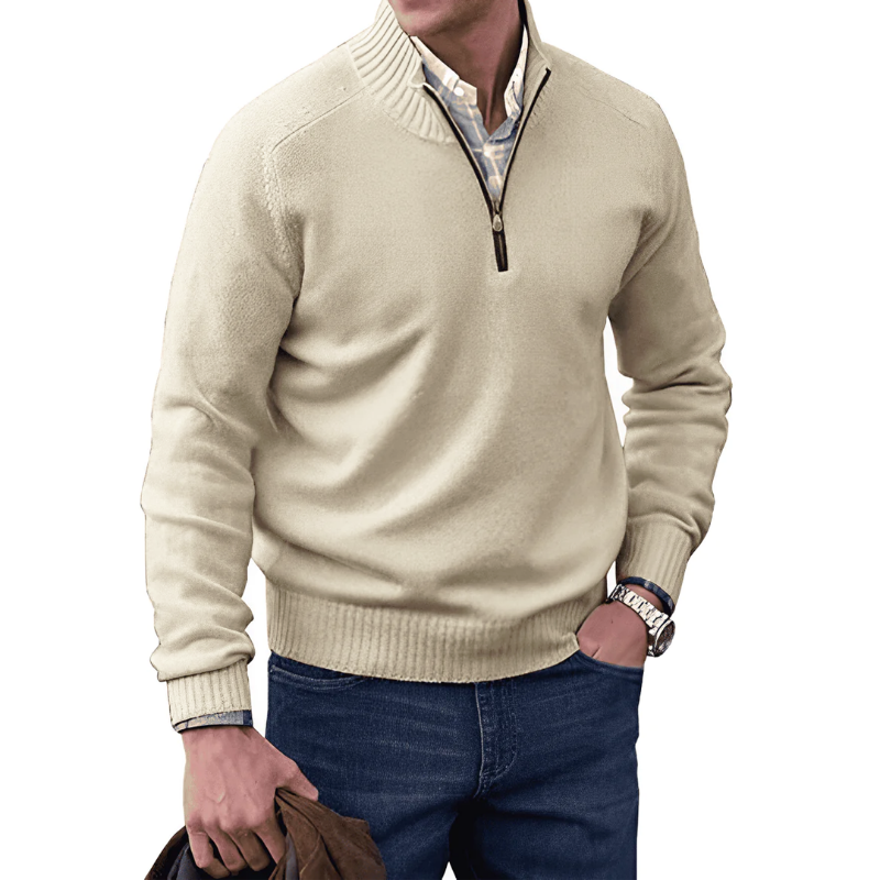 David | Elegant zippered sweater