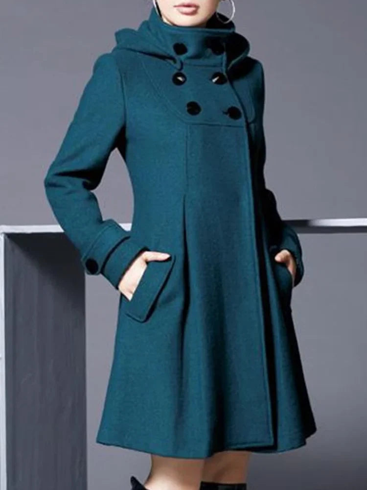 Yara™ | Mid-length double-breasted coat