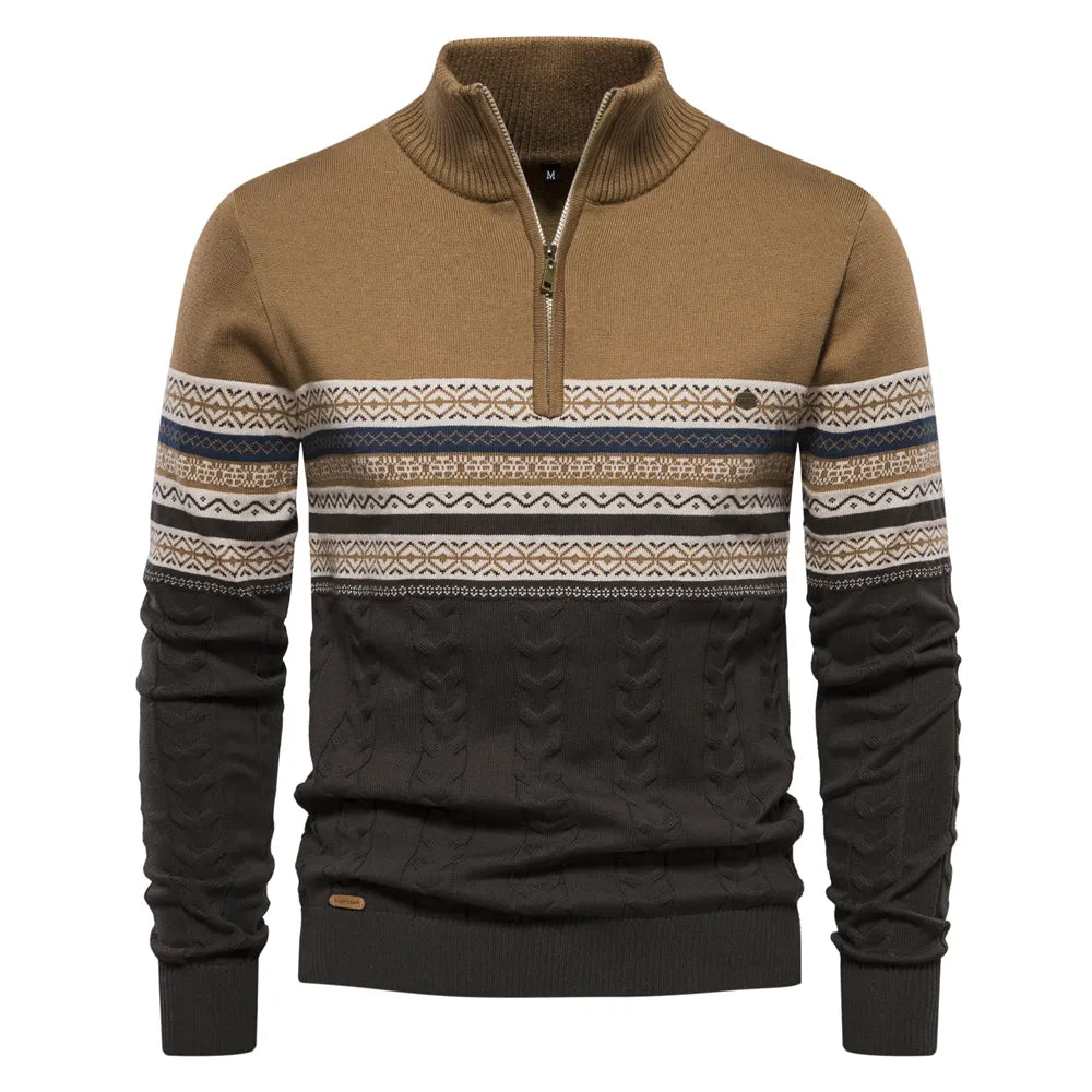 Roan | High-quality sweater with retro pattern