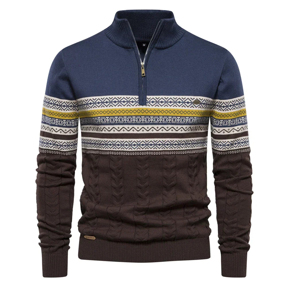 Roan | High-quality sweater with retro pattern