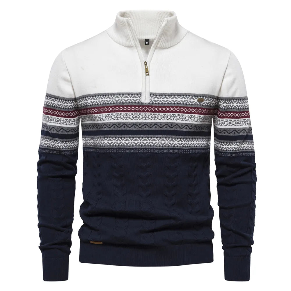 Roan | High-quality sweater with retro pattern