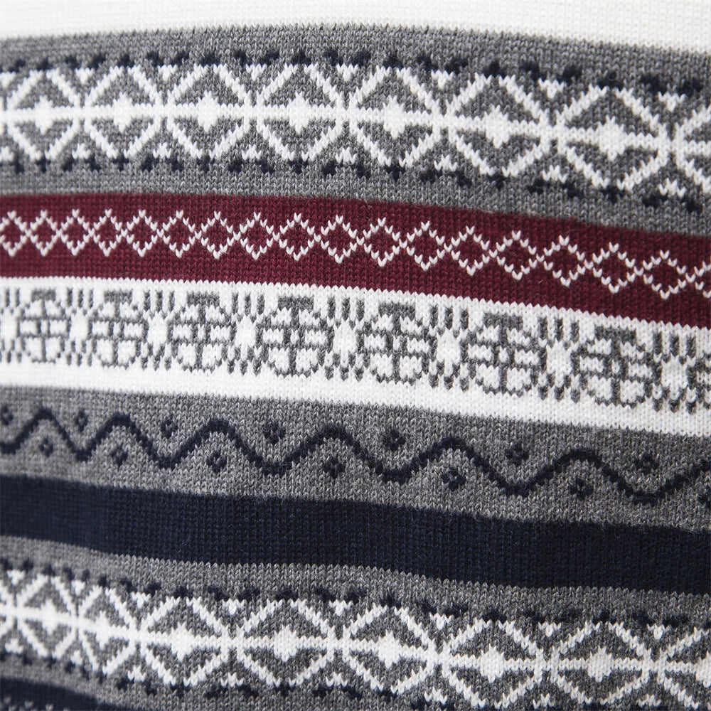 Roan | High-quality sweater with retro pattern