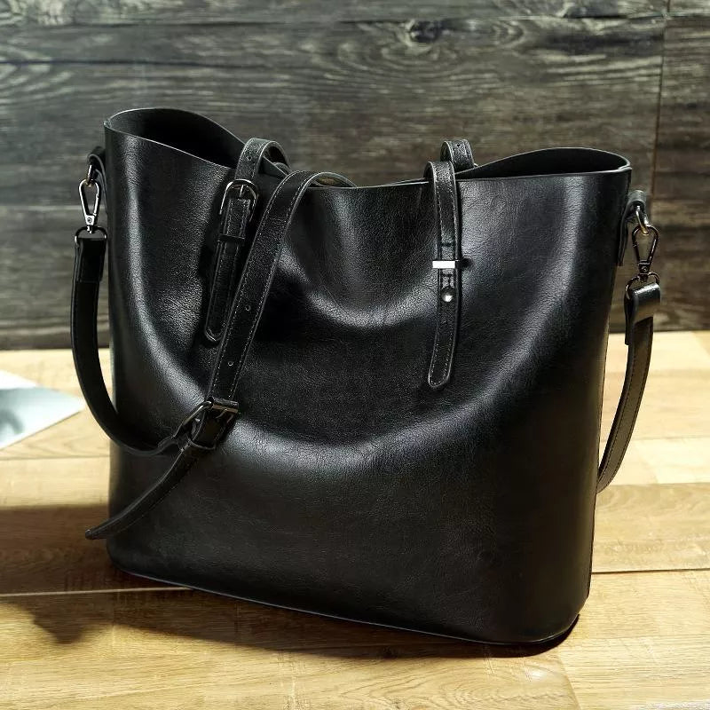 Noreen | Vintage leather shoulder handbag